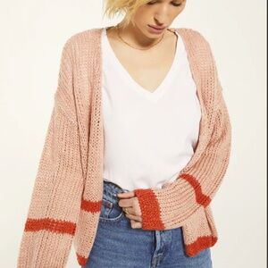 Rag Poets Regents Sweater in Pale Pink